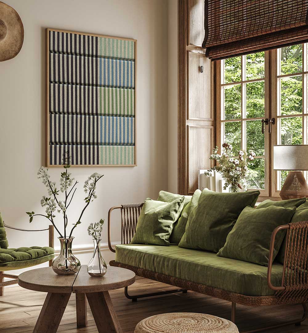 PELCO STRIPE BLACK , GEOMETRIC ART PRINTS