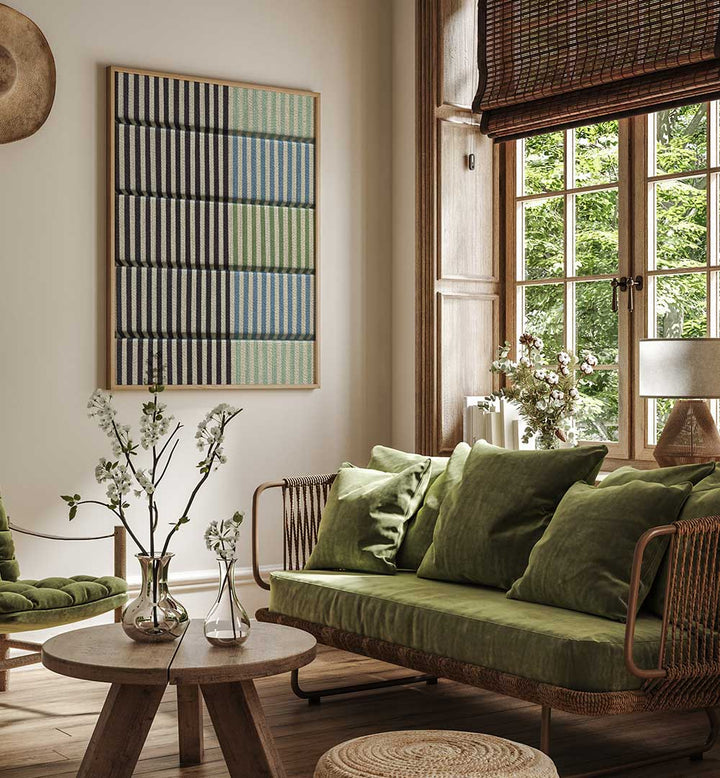 PELCO STRIPE BLACK , GEOMETRIC ART PRINTS