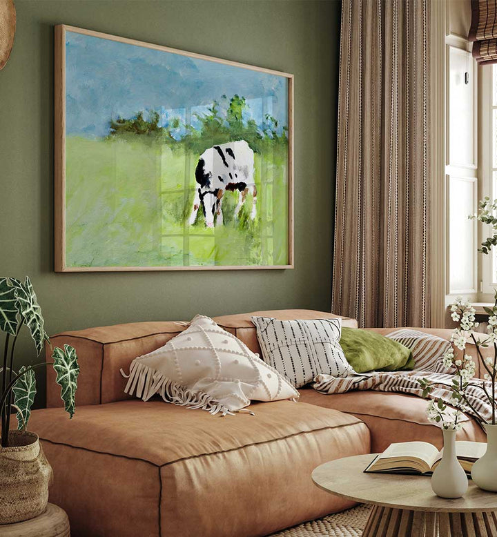 GRAZING , ANIMAL PAINTINGS