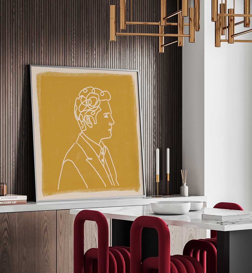 MAN LIINE DRAWING , LINE ART PAINTINGS