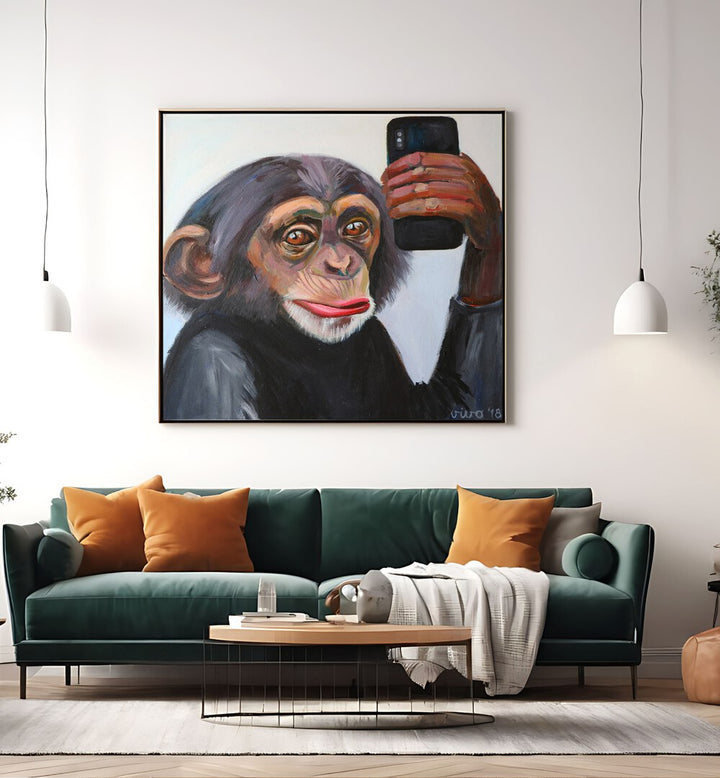 Add a playful touch to your decor with the CHIMP'S SELFIE MOMENT, COMIC POSTERS showcasing vibrant comic art.