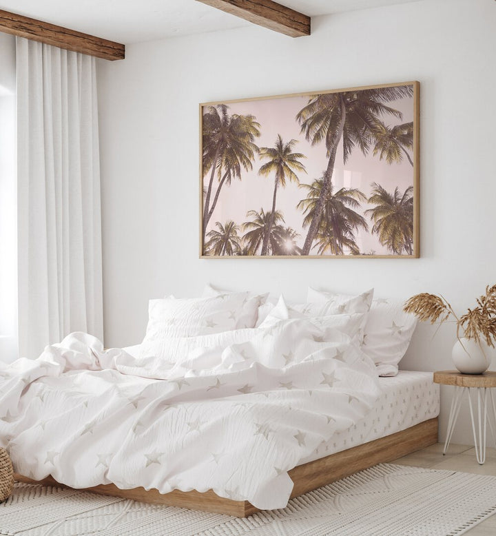 Stylish room featuring BLUSH PALM TREES, BEACH PAINTINGS, adding tropical elegance to your home decor.