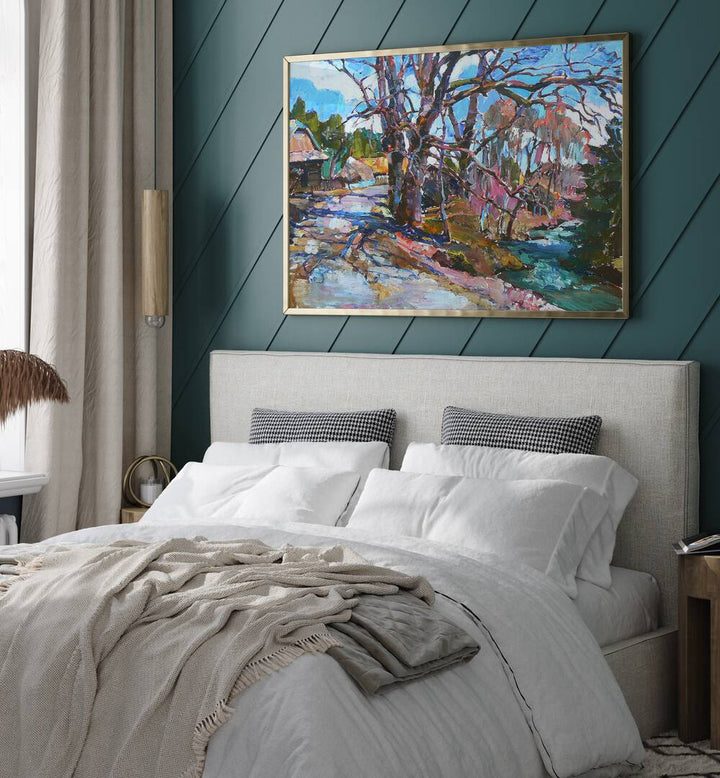EARLY SPRING , LANDSCAPE PAINTINGS