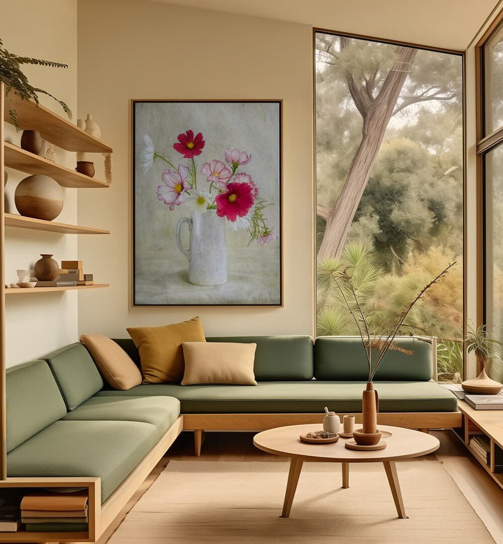 Brighten your space with COSMOS CARNIVAL, FLORAL FLOWER PAINTINGS, perfect for adding a touch of joy and elegance.