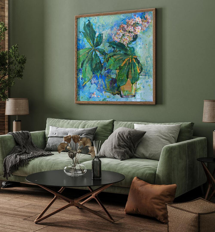 Elegant CHESTNUT FLOWERS, FLORAL FLOWER PAINTINGS brighten the room, adding warmth and charm to any decor.