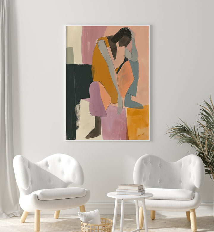 Stylish artwork featuring a figure, ideal for modern decor, from THE WALL, PORTRAITS collection.