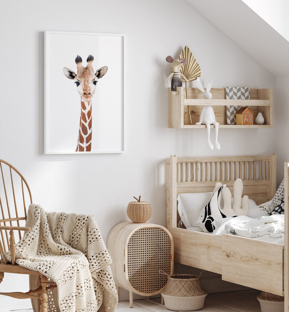 Sweet BABY GIRAFFE , KIDS ROOM PAINTINGS brighten up your child's space with charm and adventure. Perfect for any nursery!