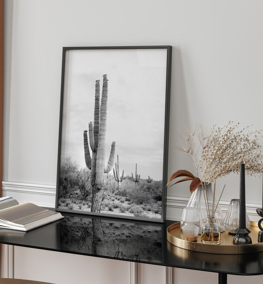 SAGUARO BAW, BEACH PAINTINGS elegantly displayed in a stylish frame, perfect for enhancing any modern decor.