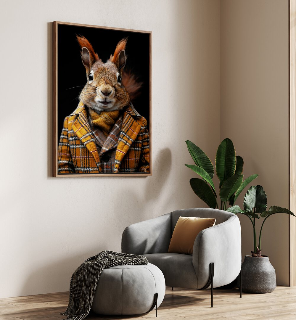 WILD SUITS - SQUIRREL , ANIMAL PAINTINGS