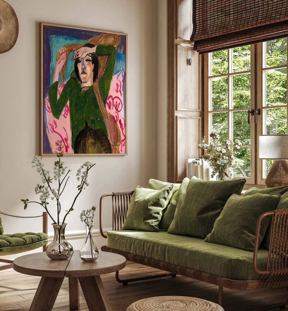WOMAN IN THE GREEN BLOUSE (1912–1913) , VINTAGE PAINTINGS