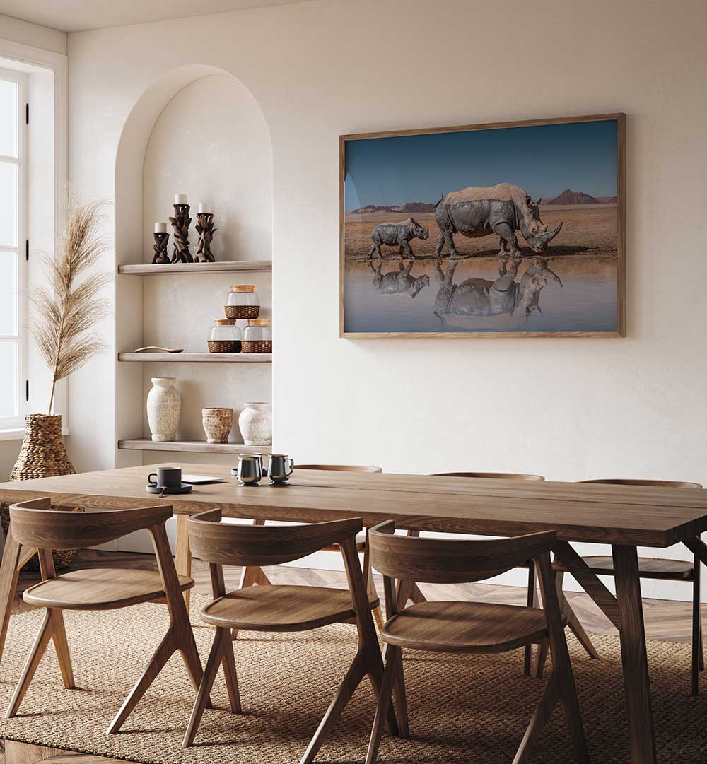 RHINOS WALK , PHOTOGRAPHY PRINTS