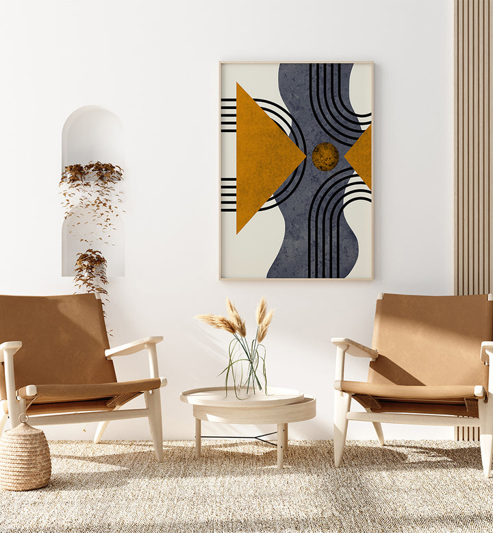 TEXTURED MID CENTURY COMPOSITION 3 ,  GEOMETRIC ART PRINTS