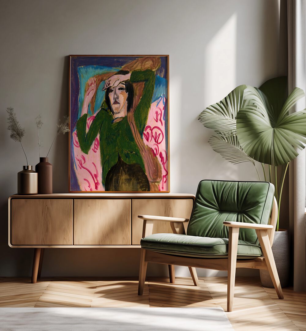 WOMAN IN THE GREEN BLOUSE (1912–1913) , VINTAGE PAINTINGS