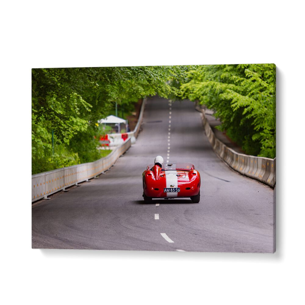 1957 maserati 450s racing car poster in Gallery Wrap