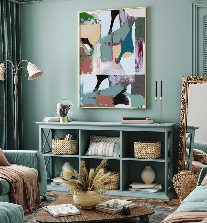 Vibrant ABSTRACT SHAPES XXI, ABSTRACT PAINTINGS elevate your space with modern aesthetics and creative flair.