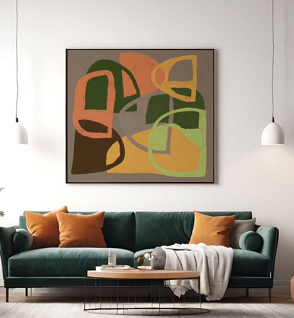 ABSTRACT PATTERNS IN EARTH COLOURS , ABSTRACT PAINTINGS