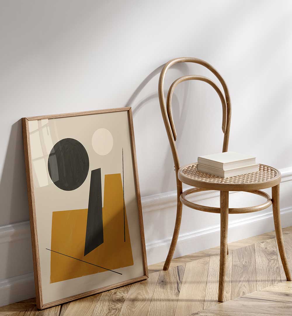 GEOMETRIC SHAPES ON NEUTRAL , GEOMETRIC ART PRINTS