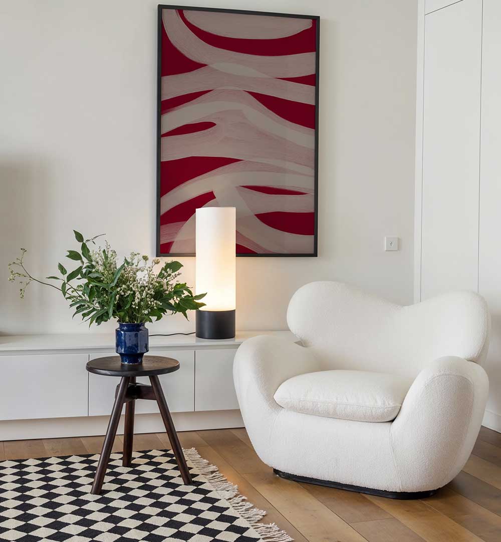 COLOUR PALETTE BURGUNDY VII , ABSTRACT PAINTINGS