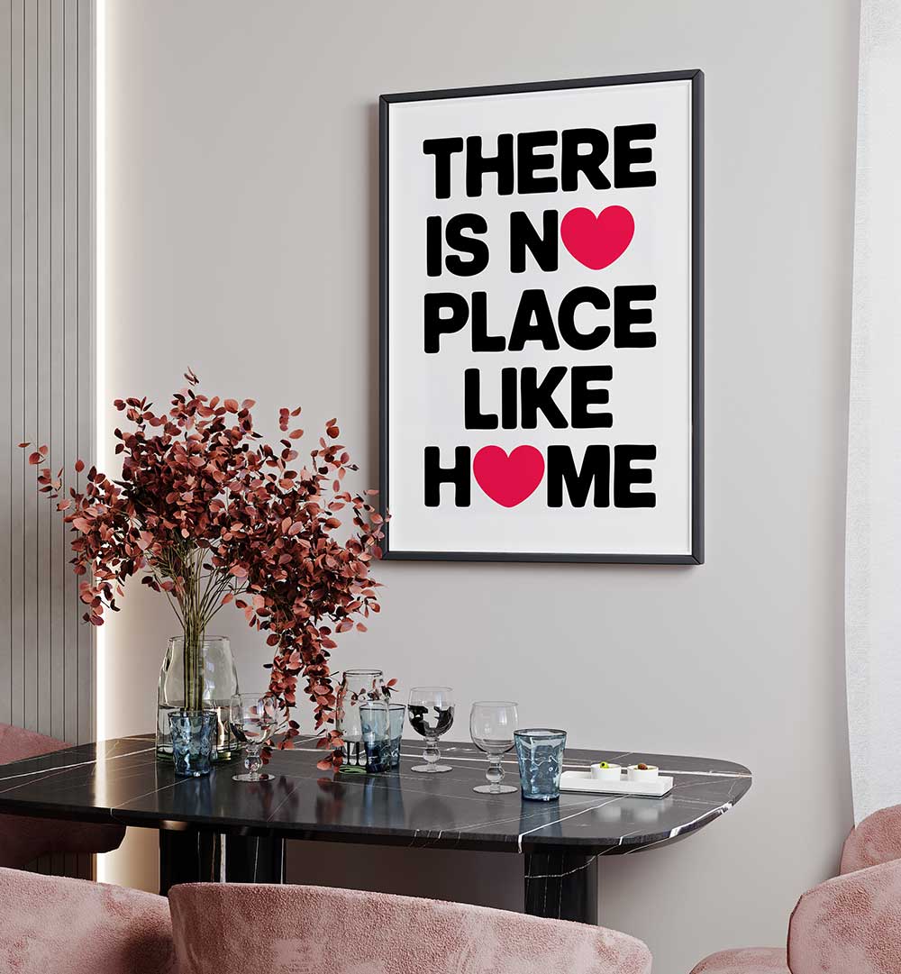 NO PLACE LIKE HOME , QUOTES & TYPOGRAPHY POSTERS
