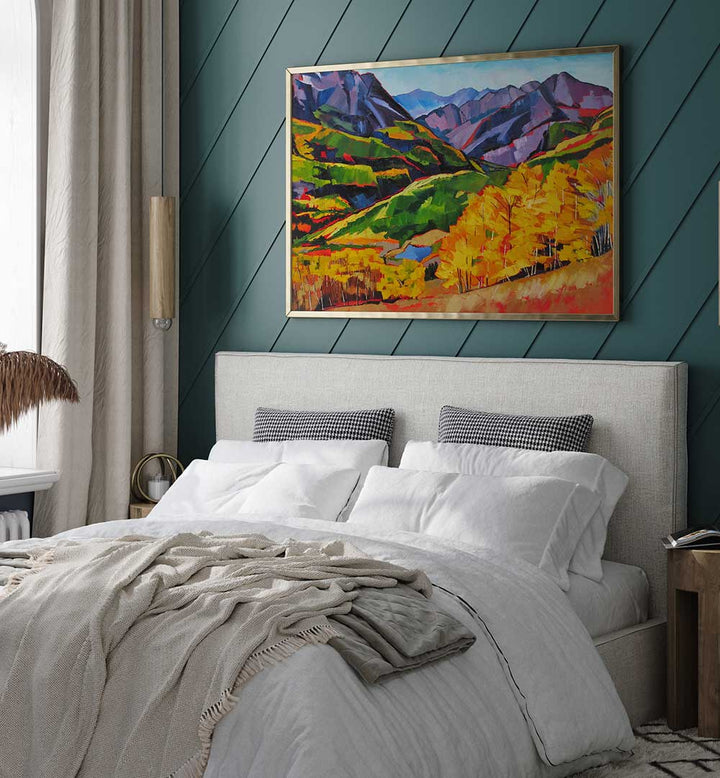 AUTUMN IN THE MOUNTAIN , LANDSCAPE PAINTINGS