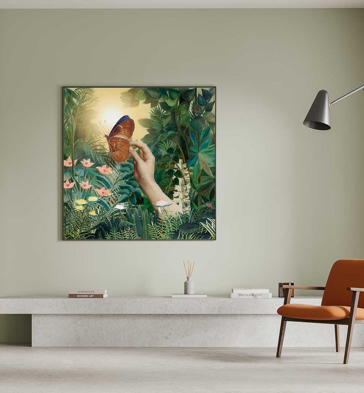 BUTTERFLY SUNRISE , ANIMAL PAINTINGS