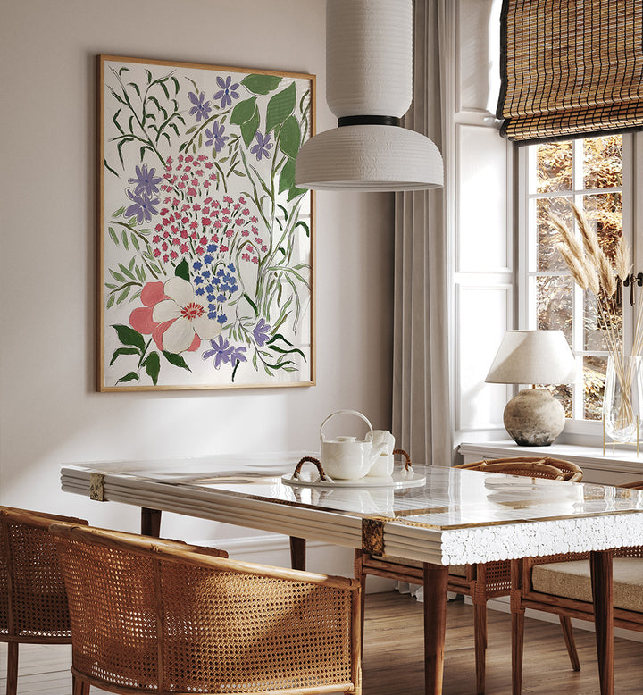 SUMMER BLOSSOMS , FLORAL FLOWER PAINTINGS
