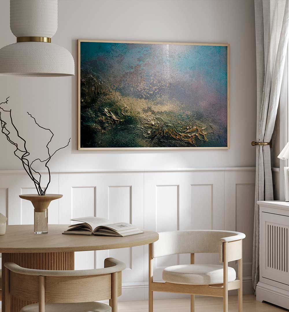 Elevate your space with SUNSET SYMPHONY, ABSTRACT PAINTINGS featuring vibrant colors and intricate designs.