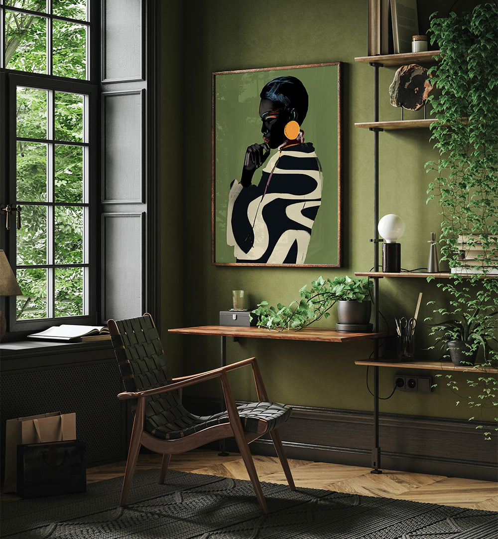 BOLD CONTEMPLATION , PORTRAITS & FIGURATIVE ILLUSTRATIONS