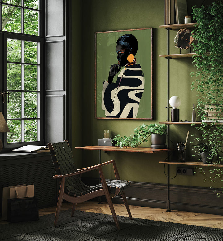 BOLD CONTEMPLATION , PORTRAITS & FIGURATIVE ILLUSTRATIONS