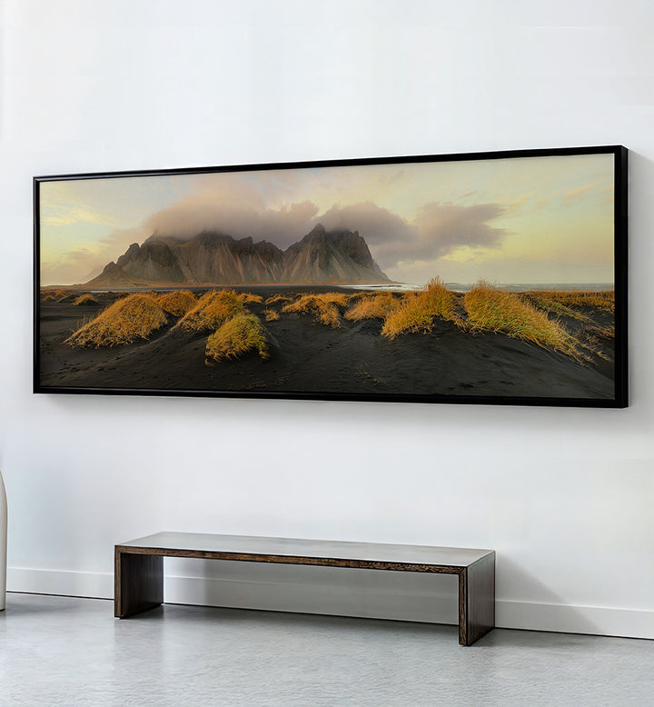 VESTRAHORN, ICELAND , PANORAMIC ART