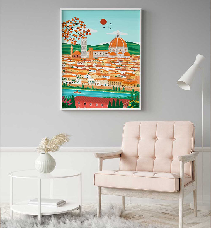 FLORENCE CITYSCAPE , TRAVEL POSTERS