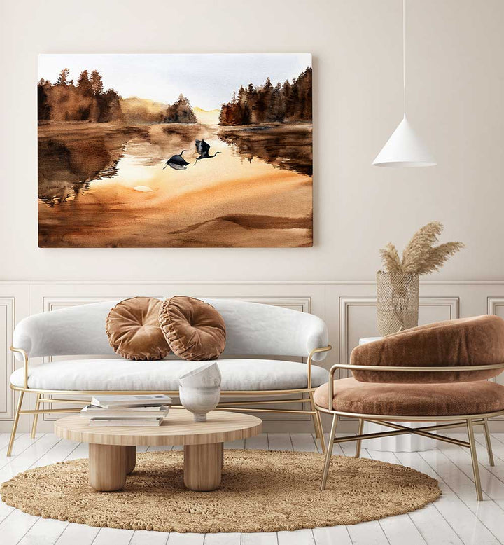 AUTUMN PASSAGE , LANDSCAPE PAINTINGS