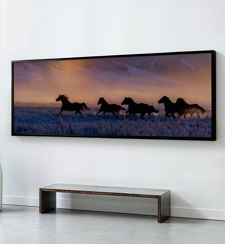 SUNRISE IN IDAHO , PANORAMIC ART