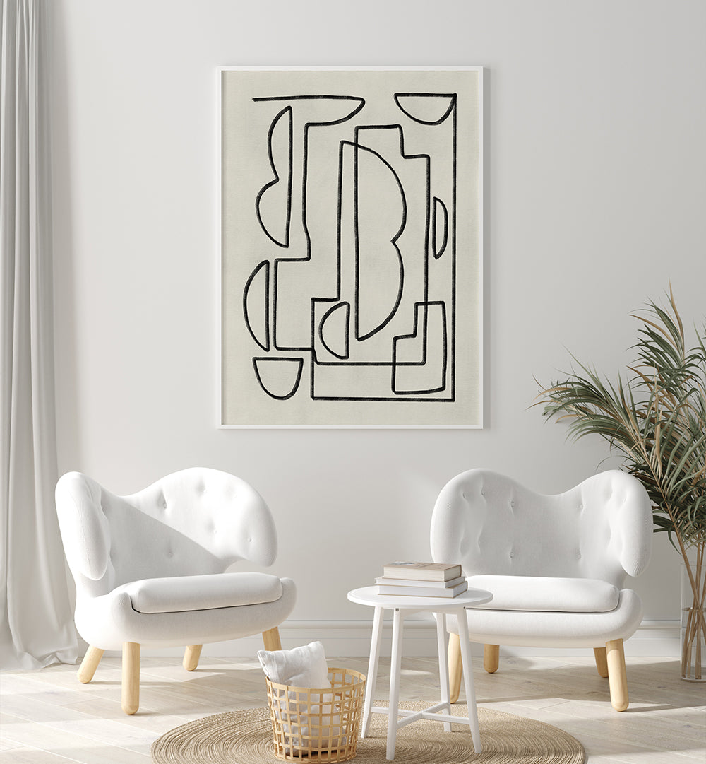 ABSTRACT LINE ART SKETCH , LINE ART PAINTINGS