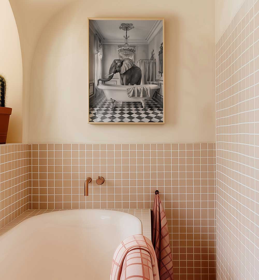 A BATHROOM OCCUPIED , BATHROOM ART PRINTS