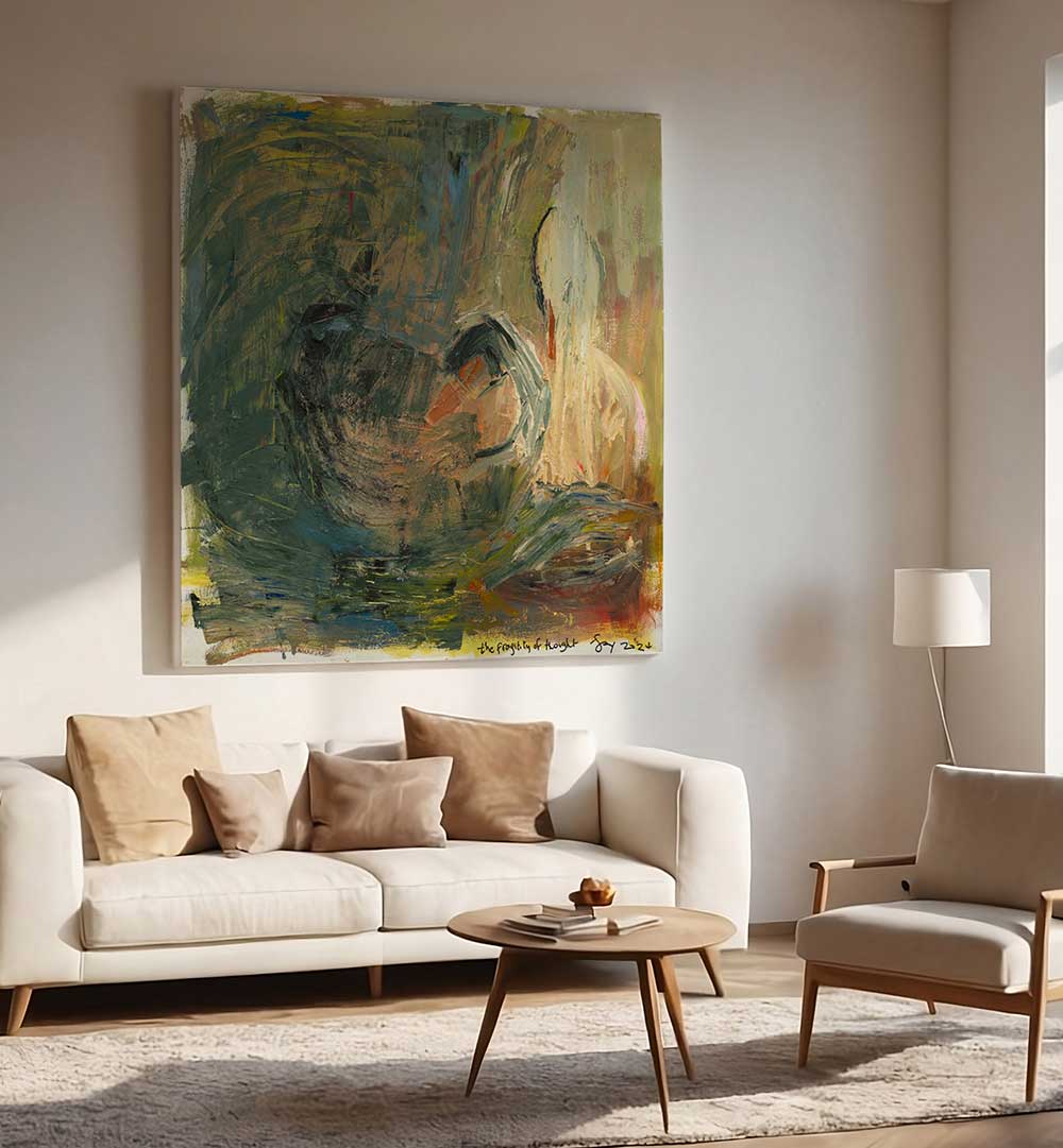 THE FRAGILITY OF THOUGHT , ABSTRACT PAINTINGS