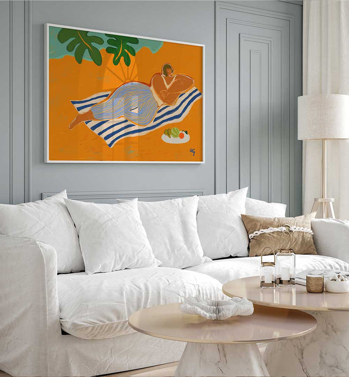 A DAY AT THE BEACH , PORTRAITS & FIGURATIVE ILLUSTRATIONS