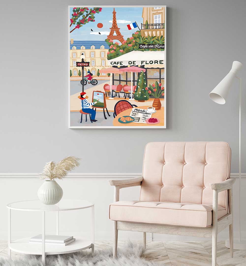 PARIS CAFE , TRAVEL POSTERS