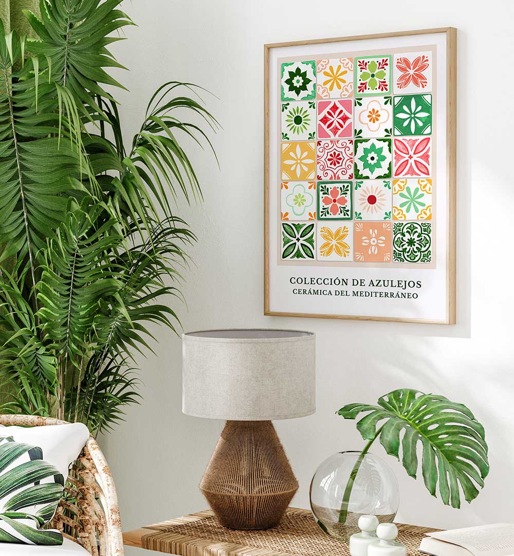 AZULEJOS DEL MEDITERRANEO , PATTERN ART PRINTS