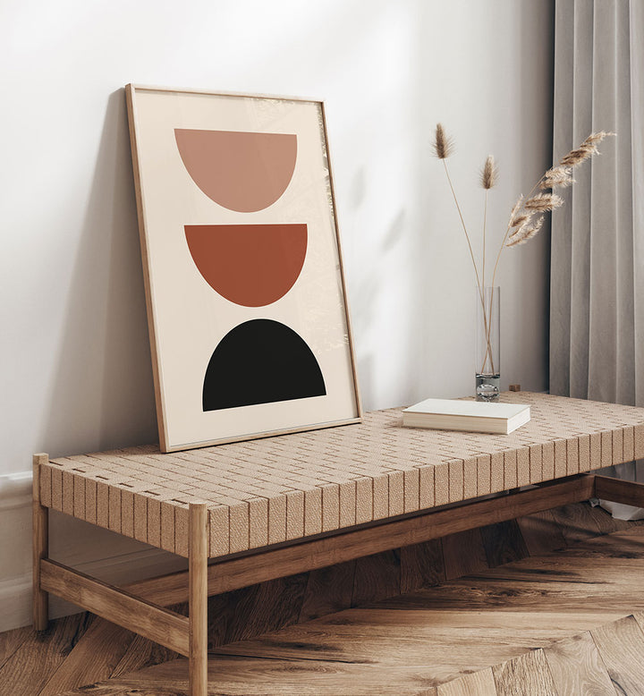 BAUHAUS BOHO BLACK II , BOHO ART PAINTINGS