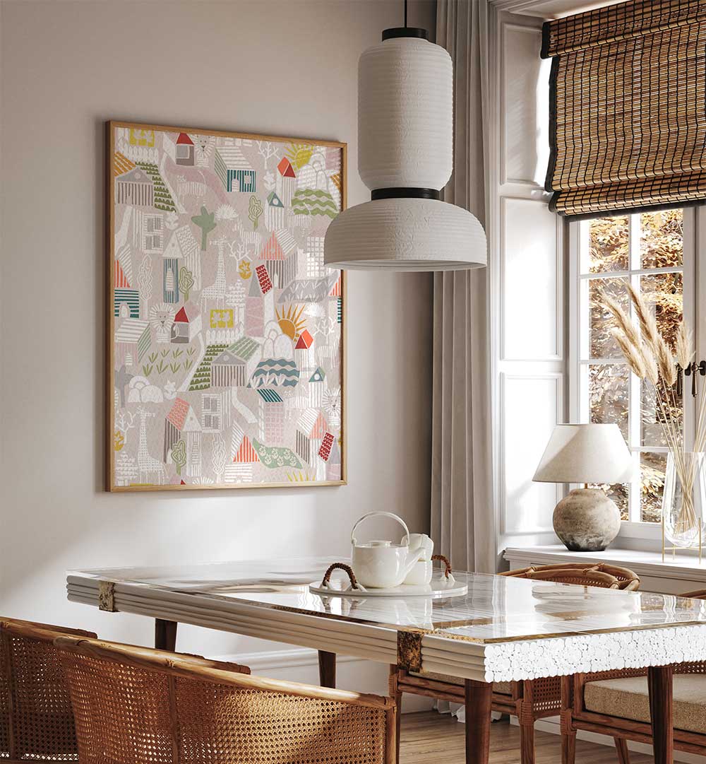 Whimsical ANIMALS HIDING, KIDS ROOM PAINTINGS brighten up any child's room, inspiring imagination and curiosity.