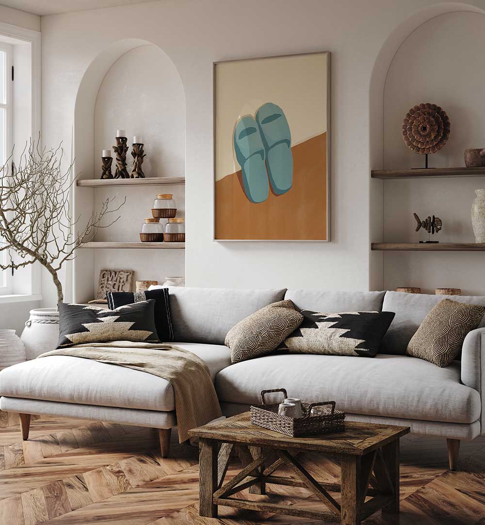 BLUE SLIPPERS , FASHION POSTERS