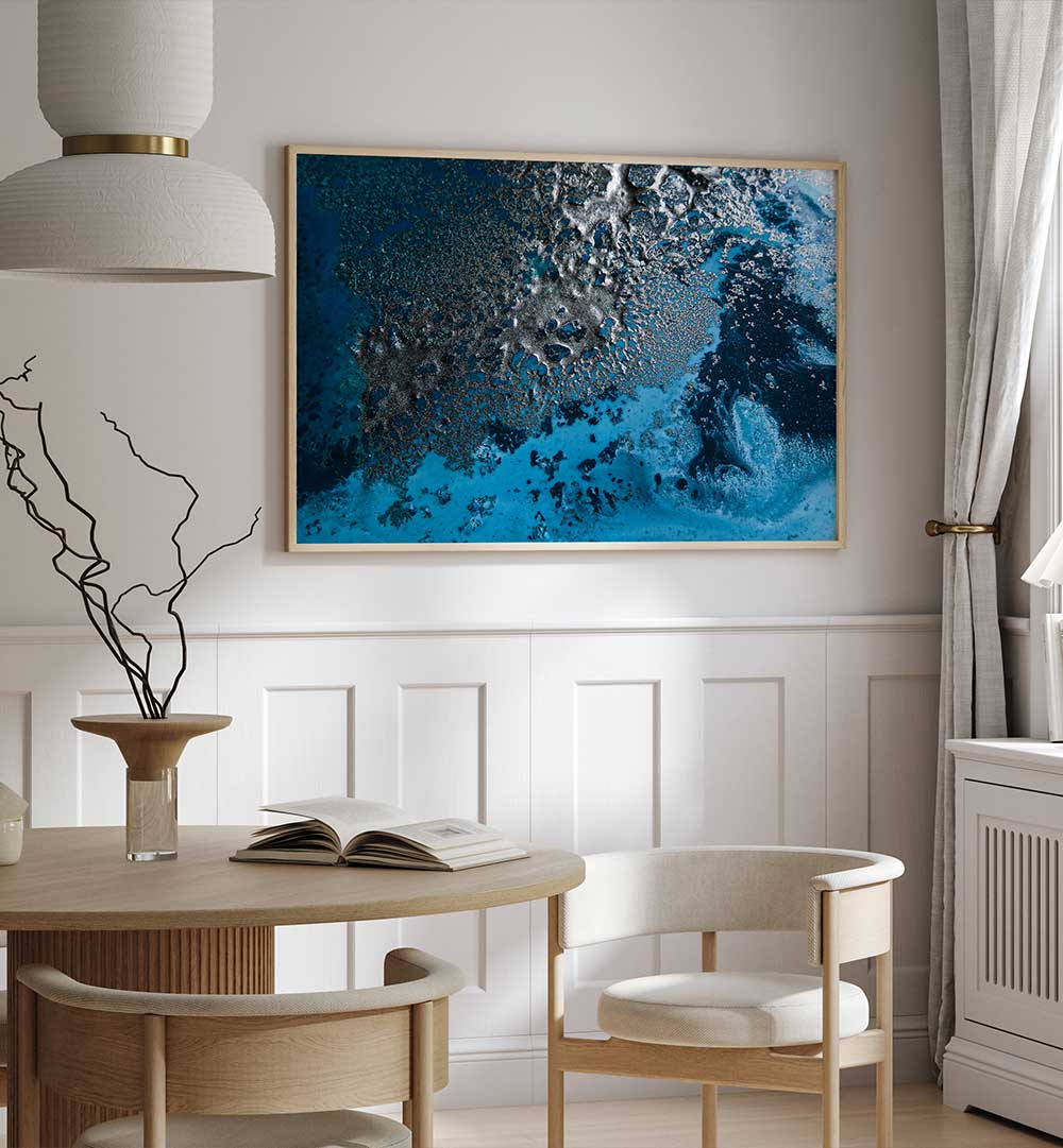 Vibrant AWAKENING, ABSTRACT PAINTINGS displayed in a modern room, perfect for inspiring creativity and reflection.