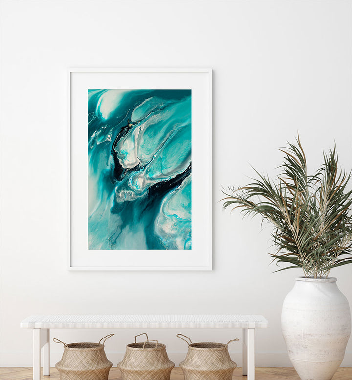 Transform your space with OCEAN TEAL, ABSTRACT PAINTINGS featuring bold colors and dynamic shapes. Perfect for conversation.