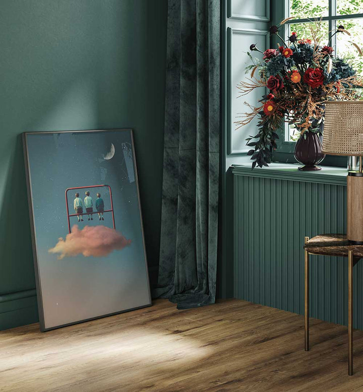 BACKYARD , SURREAL ART PRINTS
