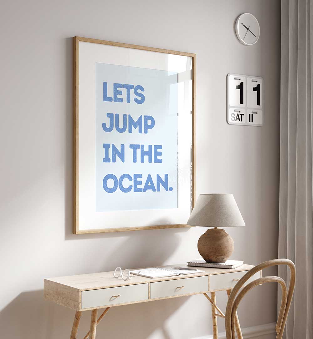 LETS JUMP IN THE OCEAN , BEACH PAINTINGS