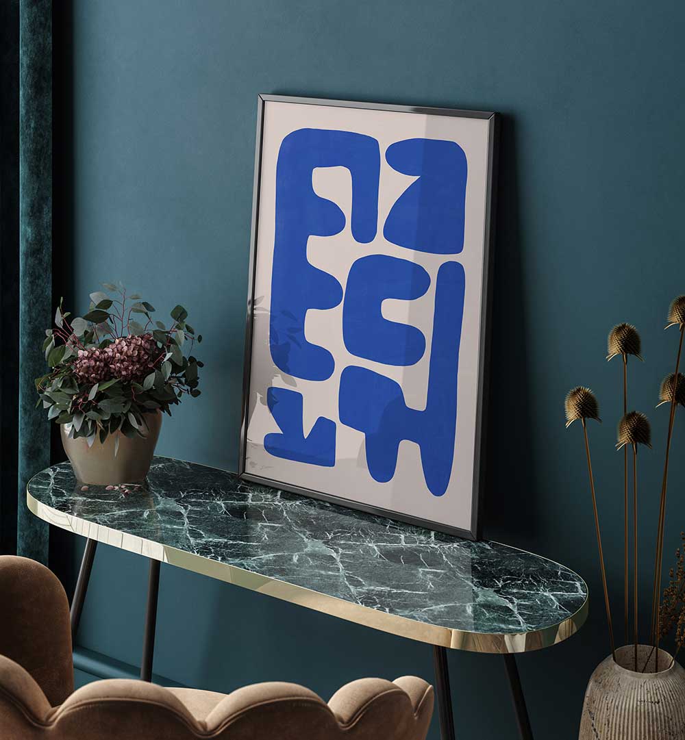 A LIGHT BACKGROUND , ABSTRACT PAINTINGS