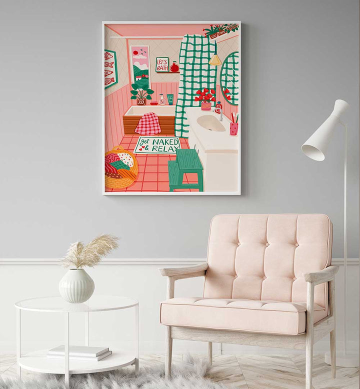 COZY BATHROOM OASIS , FASHION POSTERS