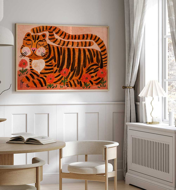 SLEEPING TIGER , KIDS ROOM PAINTINGS