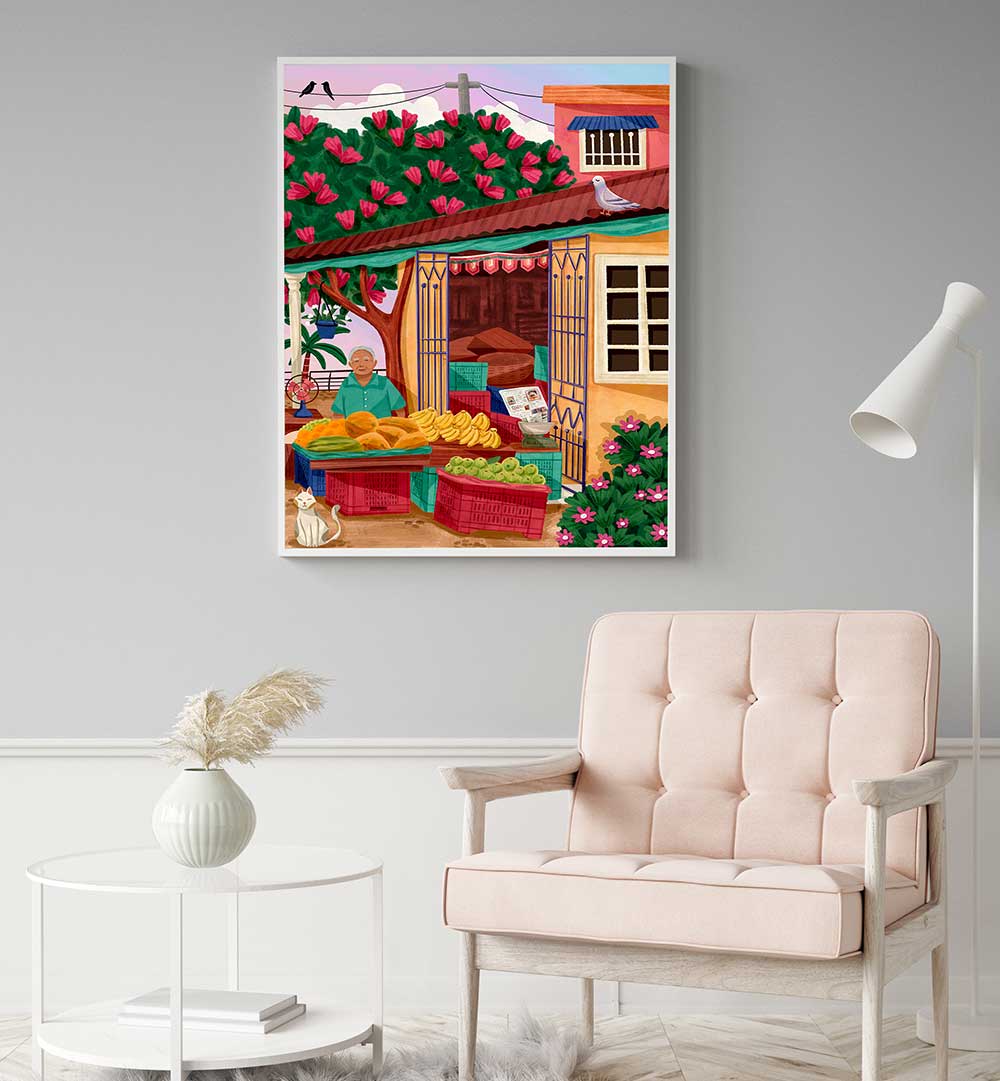 FRUIT SELLER COPY , TRAVEL POSTERS